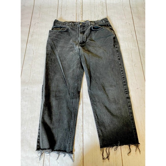 GAP Jeans Vintage Gap Men Black Jeans Easy Fit Raw Hem Poshmark